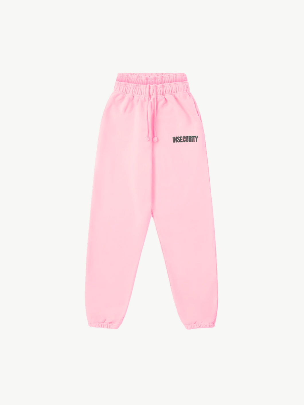 INSECURITY DOUBLE WAISTED SWEATPANTS - PINK